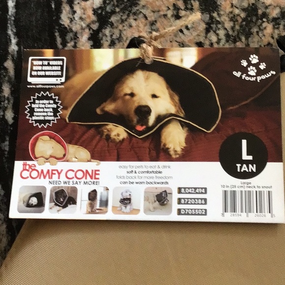 All four paws The Comfy Cone Dog Recovery Cone Size Large New - Picture 3 of 6